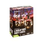 Lytworx Warm White Solar Burlap Rope Lights - 6 Pack