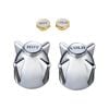 Shaw & Mason Chrome Zinc Die Cast Handles - Pair