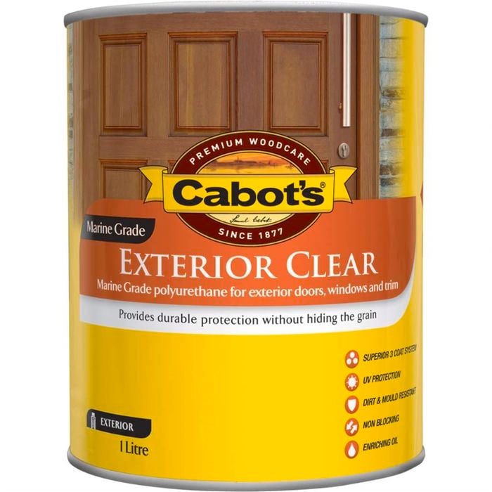Cabot's 1L Gloss Exterior Clear Timber Finish