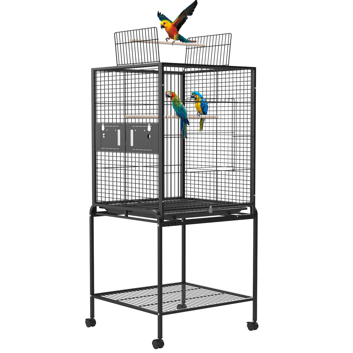 Image showcasing Advwin Bird Cage 146cm Large Cage Aviary Parrot Top-Open - Bunnings ...