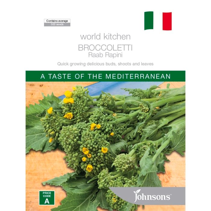 Johnsons Broccoletto Raab Rapini Seeds