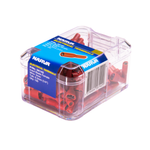 Narva 2.5-3mm / 6.3  x 0.8mm Red Double Crimped Female Fully Insulated Blade Terminal - 100 Pack