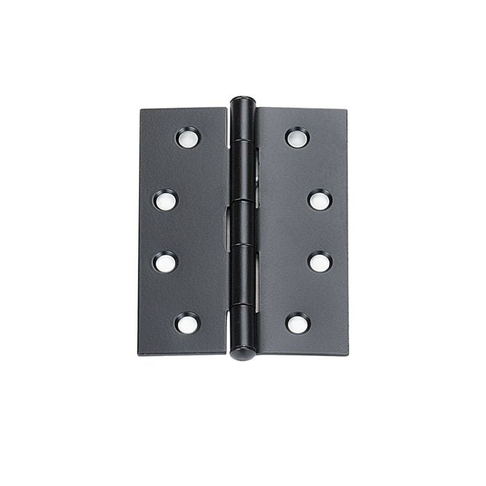 Delf 100mm Black Fixed Pin Butt Hinge - 12 Pack