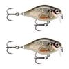 2x Rapala 3.5cm X Light Crank Shallow Run Crankbait Fishing Lures - Roach