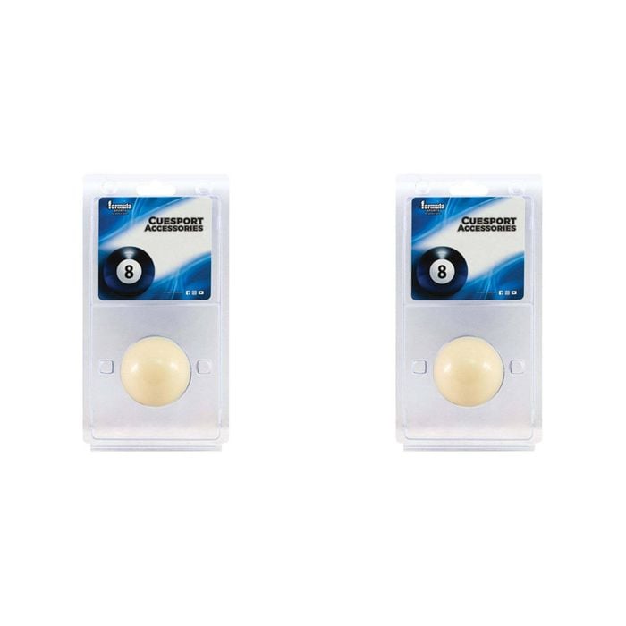 2PK Formula Sports 2" Standard Resin White Billiard Cue Ball