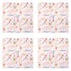 4x 2pc Splosh Christmas 45cm Polyester Napkin Set Square