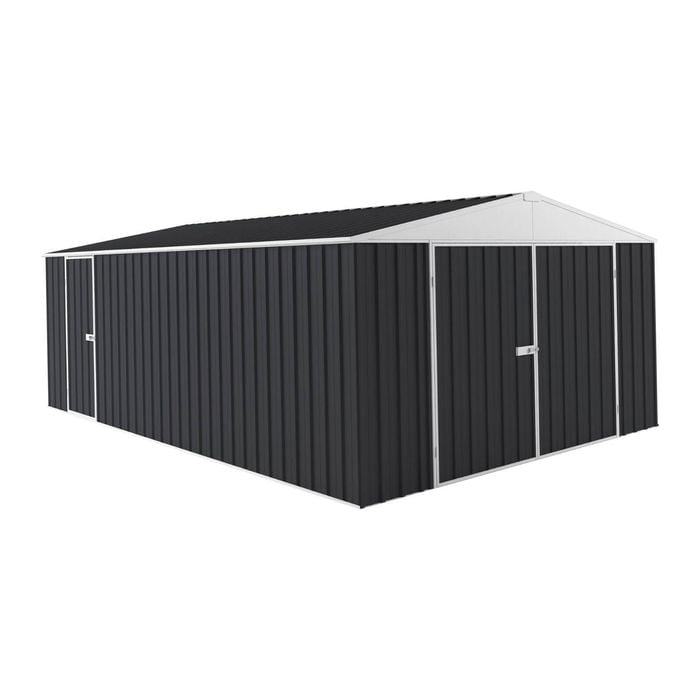 EnduraShed 6 x 3 x 2.4m Tall Garage Garden Shed - Iron Grey