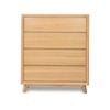 Courtney White Oak 4 Drawer Tallboy