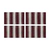 4pk Cdsi Lunasoft Tufted Stripe Bathmat Recycled Cotton Dusky Rose 50x80cm