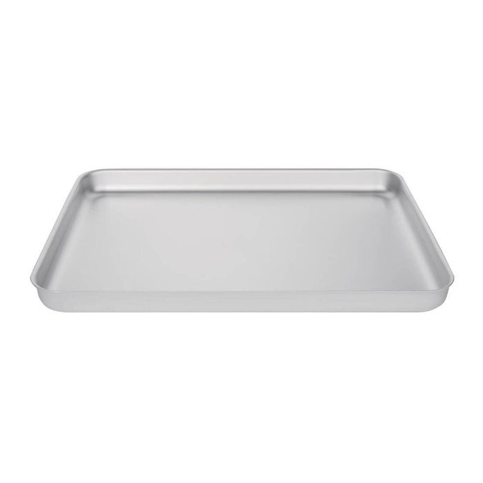 Vogue Bakewell Pan Aluminium 470mm Baking Tray Commercial Kitchenware