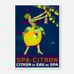 Galrie Vintage SpaCitron Lemon Drink Poster Art by Géo French Advertisement, Poster Only, A0 84 x 119cm (33 X 47inch)