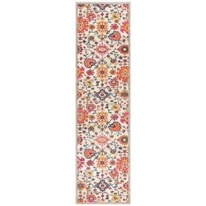 The Rug Connection Garden 208 Off White 400x80cm - Large Runner Transitional Pet Friendly Indoor Rug