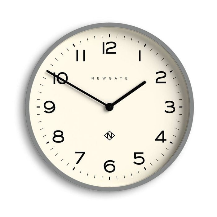 Newgate Number Two Echo Wall Clock-posh Grey