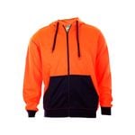 Craftright Hi Vis Orange Medium Zip Thru Hoodie Top