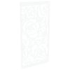 ProtectorAl 300-1200 x 1201-2400mm Pearl White Roses Unframed Solid Aluminium Decorative Panel
