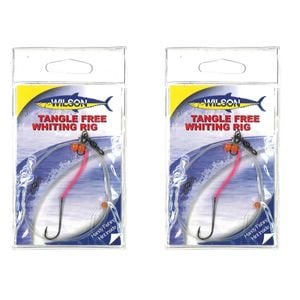 2x Wilson Tangle Free Whiting Rig with Chemical Sharpened Fishing Hook - Size 6