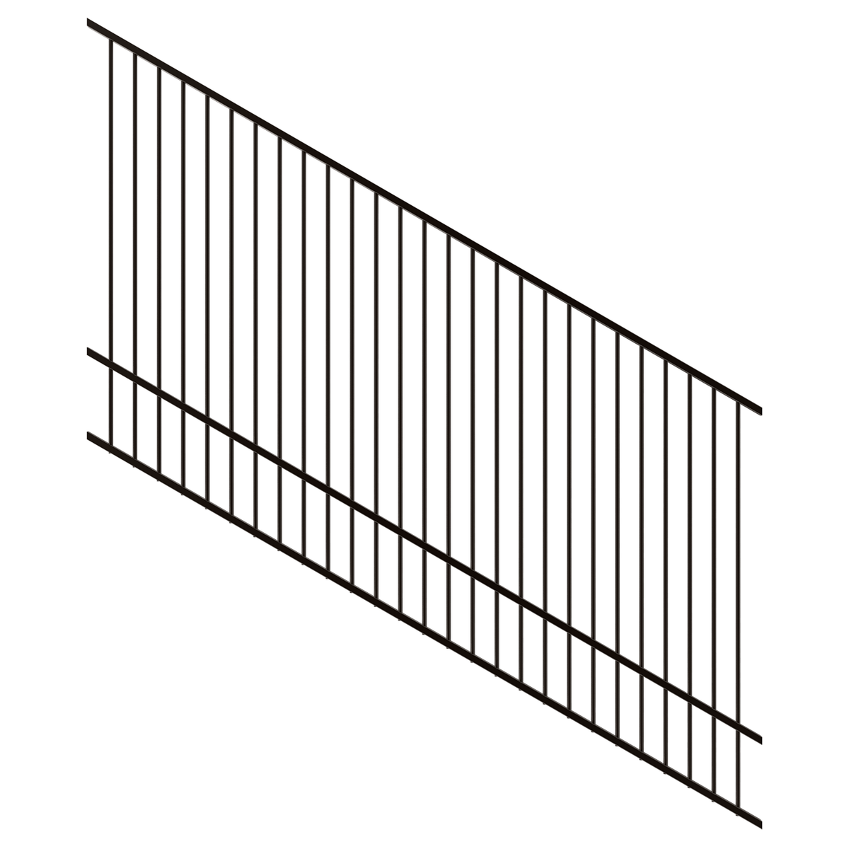 ProtectorAl 1201-2400W x 1500H Satin Black Raked 16-30º Flat Top Pool ...