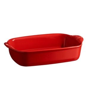 Emile Henry 22cm Ceramic Individual Oven Baking Dish Rectangle Burgundy