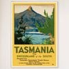 Galrie Tasmania Vintage Travel Poster - Discover the Switzerland of the South, Wood Frame, A3 30 x 42cm (12 x 16inch)