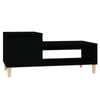 vidaXL Coffee Table Black Modern Couch Table Bedside Table