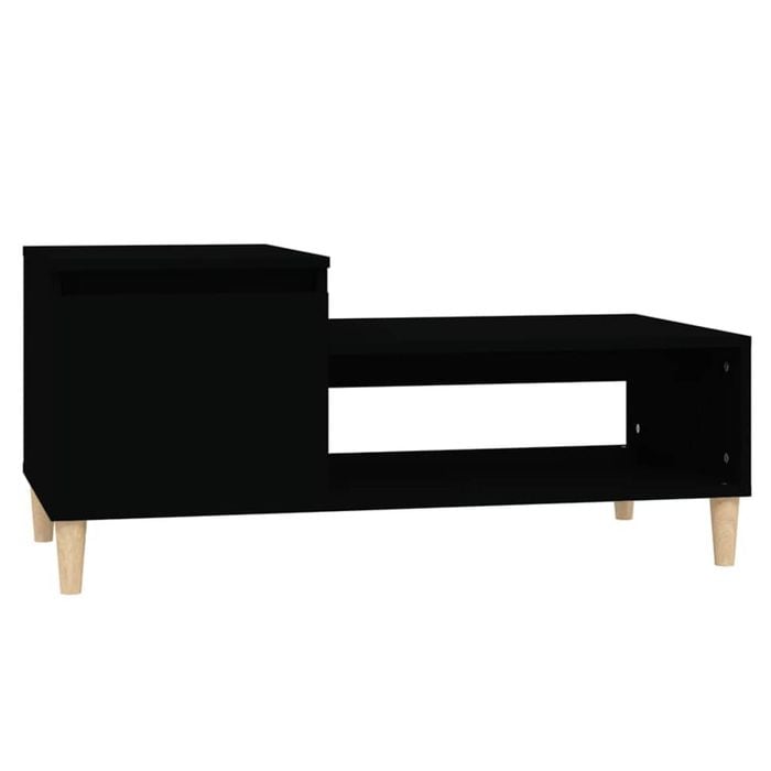 vidaXL Coffee Table Black Modern Couch Table Bedside Table