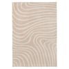 Loopsie-180cm X 120cm-glis Ivory And Beige Lines Washable Rug