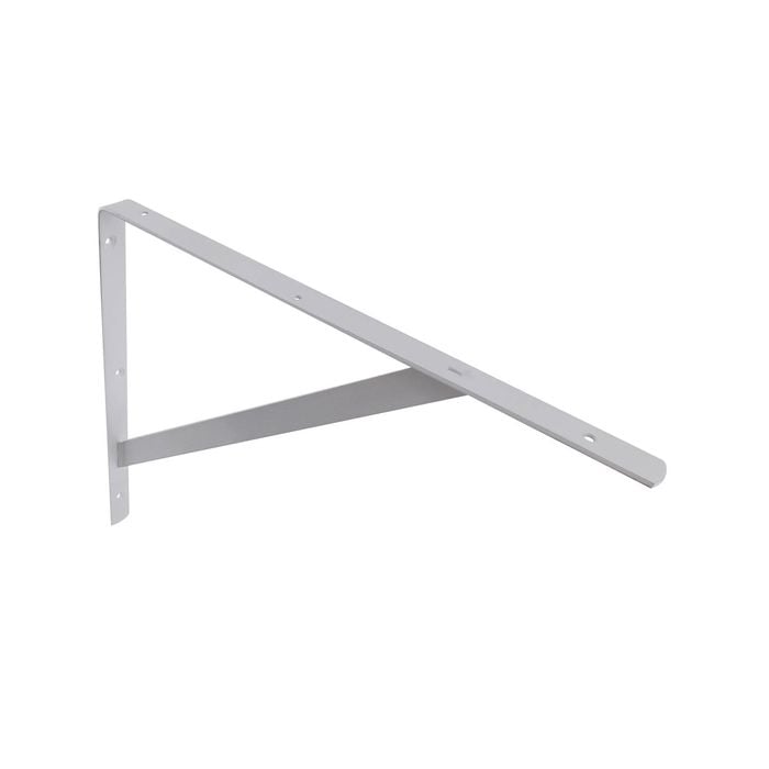 Carinya 400 x 350mm White Straight Stayed Bracket