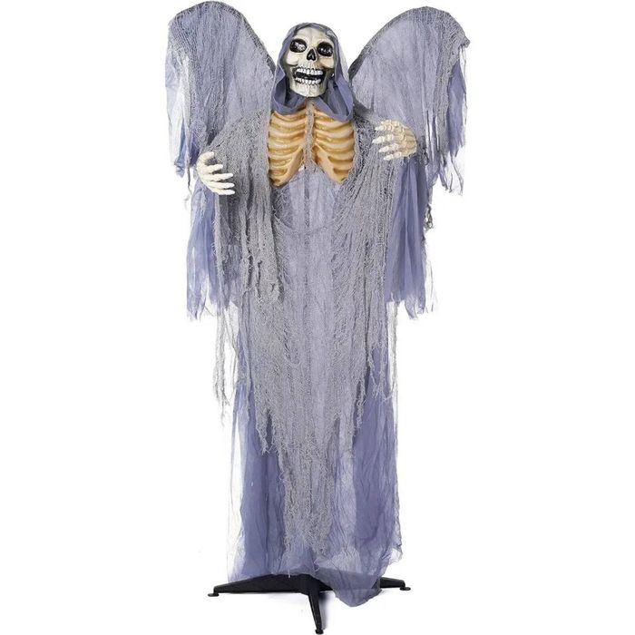 Lifebay Life Size Grim Reaper Animatronic Halloween Decoration