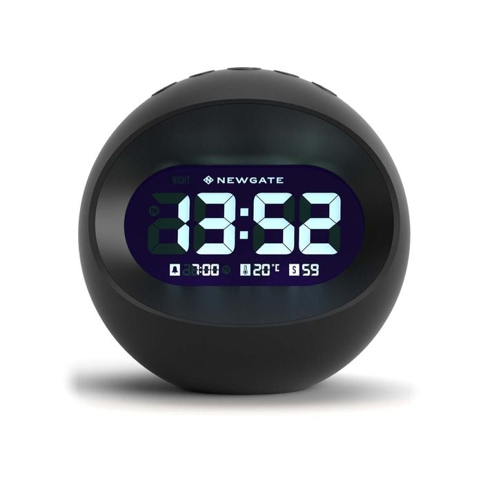 Newgate Centre Of The Earth Lcd Alarm Clock Black