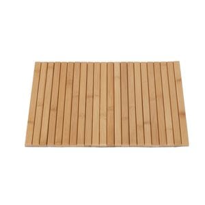 Sherwood Home Flexible Bamboo Sofa Armrest Tray With Non-slip Base Natural 42x33.5x1.2cm