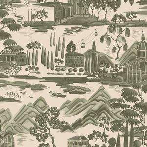 Wallpaper Trader Lake Como Wallpaper Roll 10.05m x 53cm, Forest Green