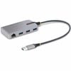 StarTech.com 3-Port USB Hub with Ethernet, USB-A Ports, Gigabit Ethernet/GbE, 5Gbps, Bus-Powered, 1ft/30cm Cable