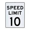 Sandleford 450 x 600mm 10km Speed Limit Plastic Sign