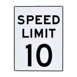 Sandleford 450 x 600mm 10km Speed Limit Plastic Sign