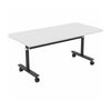 Olg Ascend Flip Table Black Frame White Top L1600mm X W750mm