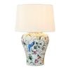 Belle Raffles Bird Table Lamp w/ Ceramic Base 60cm - White