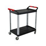 SOGA 2 Tier Food Trolley Portable Kitchen Cart  845x430x940mm