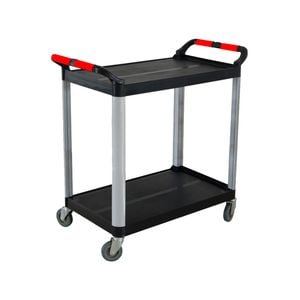 SOGA 2 845x430x940mm Tier Food Trolley- Black