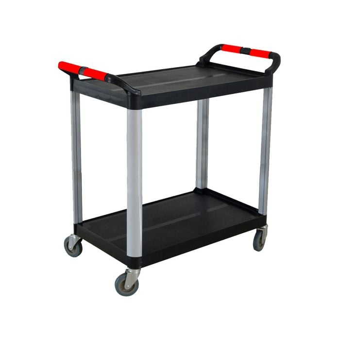 SOGA 2 845x430x940mm Tier Food Trolley- Black