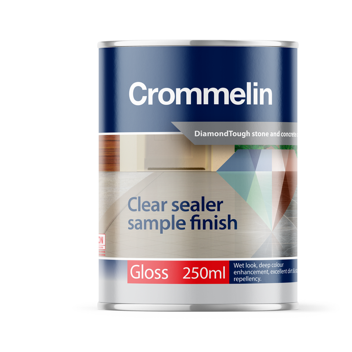 Crommelin 250ml Gloss DiamondTough Clear Sealer Sample Finish