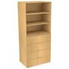 Lugna 2048 x 900 x 580mm Sand 2 Shelves And 4 Drawer Cabinet