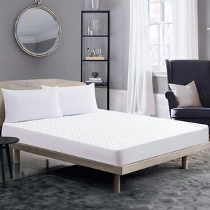 DreamZ Mattress Protector Waterproof Cool Fitted Cover Single Bed White
