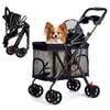 Advwin Pet Stroller Pram Foldable Dog Cat Carrier Cage Travel Pushchair