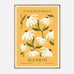 Galrie Charming Floral Art Print from Flower Market Madrid Botanical Archive No.5, Wood Frame, A0 84 x 119cm (33 x 47inch)