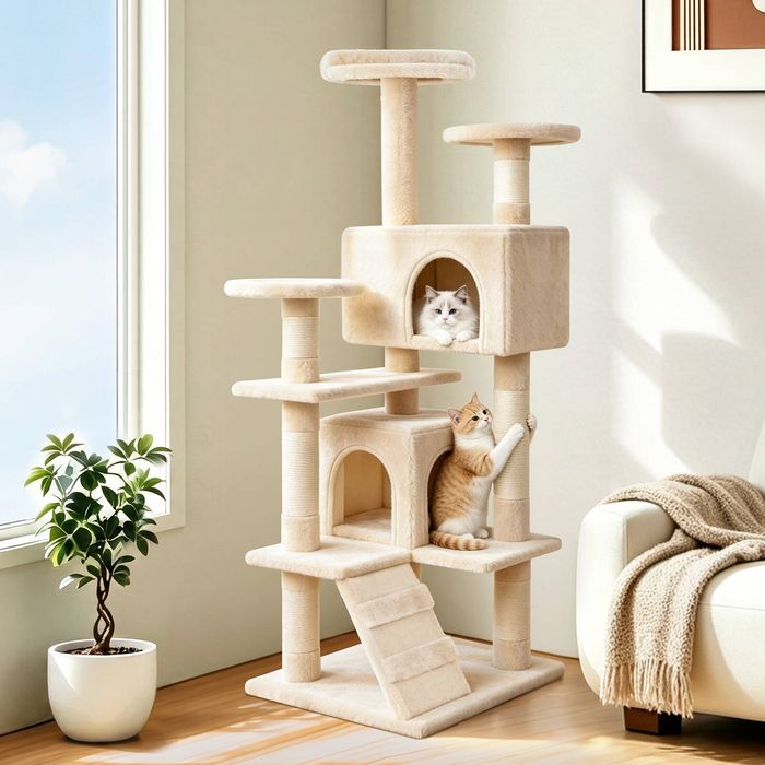 Beastie 134cm Kitten Cat Tree Tower