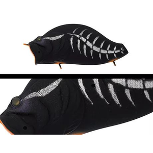Adusta Zacrawl Heart Blaster 90mm Noisy Topwater Fishing Lure 23 Matt Black Bone