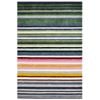 Designer Handmade Striped Wool Rug-6283-Multi-110x160cm