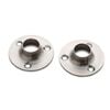 Sandleford 16mm Stainless Steel Round Flange Fitting Rod - 2 Pack
