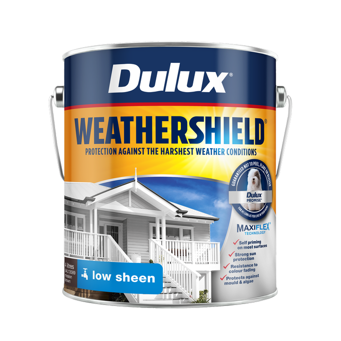 Dulux 4L Exterior Paint Weathershield Low Sheen Mission Brown Exterior Paint - 4L