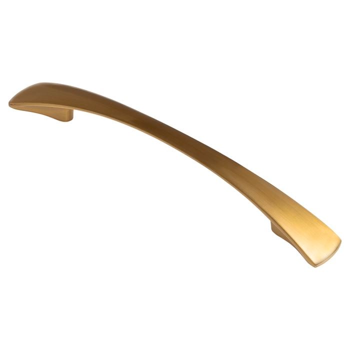 Kaboodle 128mm Brushed Amber Gold Vela Kitchen Handle